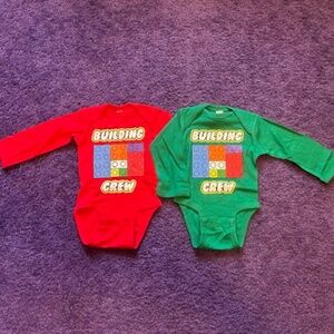 Newborn Lego Onesies -x2 - New
